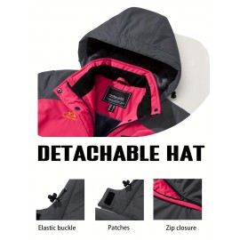 Large-size Women's Waterproof Soft-shell Ski Jacket with Fleece Lining, Hooded, Multiple Pockets, Warm, Comfortable, Bright Colors, Plus-size Coat for Outdoor Sports, Snowsports, Snowboarding, Hiking, Mountaineering, Camping, Daily Casual Work Large-size Women's Waterproof Soft-shell Ski Jacket with Fleece Lining, Hooded, Multiple Pockets, Warm, Comfortable, Bright Colors, Plus-size Coat for Outdoor Sports, Snowsports, Snowboarding, Hiking, Mountaineering, Camping, Daily Casual Work