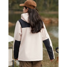 Women's 3-in-1 Winter Outdoor Jacket Set - Waterproof, Windproof & Warm with Detachable Fleece Liner, Hooded for Hiking & Travel Women's 3-in-1 Winter Outdoor Jacket Set - Waterproof, Windproof & Warm with Detachable Fleece Liner, Hooded for Hiking & Travel