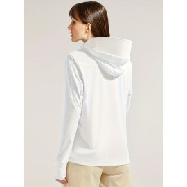 Women's Plus Size Solid Lightweight Hooded Sports Jacket, Spring/Summer, Pockets Women's Plus Size Solid Lightweight Hooded Sports Jacket, Spring/Summer, Pockets