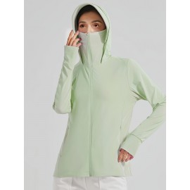 Women's Plus Size Solid Lightweight Hooded Sports Jacket, Spring/Summer, Pockets Women's Plus Size Solid Lightweight Hooded Sports Jacket, Spring/Summer, Pockets