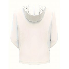 Women's Plus Size Solid Lightweight Hooded Sports Jacket, Spring/Summer, Pockets Women's Plus Size Solid Lightweight Hooded Sports Jacket, Spring/Summer, Pockets