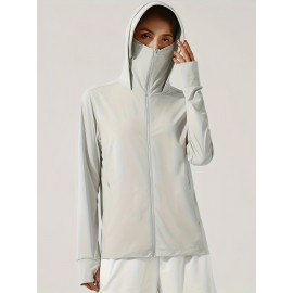 Women's Plus Size Solid Lightweight Hooded Sports Jacket, Spring/Summer, Pockets Women's Plus Size Solid Lightweight Hooded Sports Jacket, Spring/Summer, Pockets