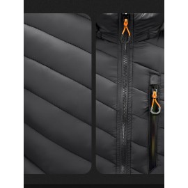 Women's Slim-Fit Waterproof Hooded Jacket - Casual & Stylish, Long Sleeve, Machine Washable for Fall/Winter Women's Slim-Fit Waterproof Hooded Jacket - Casual & Stylish, Long Sleeve, Machine Washable for Fall/Winter