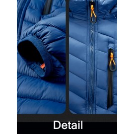 Women's Slim-Fit Waterproof Hooded Jacket - Casual & Stylish, Long Sleeve, Machine Washable for Fall/Winter Women's Slim-Fit Waterproof Hooded Jacket - Casual & Stylish, Long Sleeve, Machine Washable for Fall/Winter