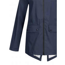 Plus Size Plush Lined Hooded Coat, Warm Long Sleeve Zipper Coat for Winter, Casual Women's Clothing Plus Size Plush Lined Hooded Coat, Warm Long Sleeve Zipper Coat for Winter, Casual Women's Clothing