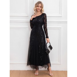 Elegant Directional Light Luxury Sequined Heavy Work Women'S Banquet Evening Dress Elegant Directional Light Luxury Sequined Heavy Work Women'S Banquet Evening Dress