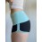 Color Block High Waist Shorts, Casual Slim Shorts For Summer, Women's Clothing